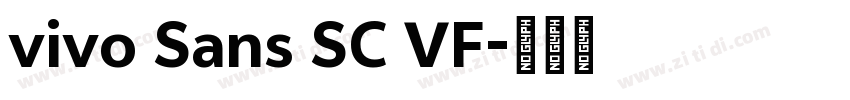 vivo Sans SC VF字体转换